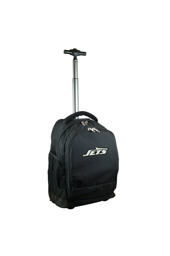 Black New York Jets 19'' Premium Wheeled Backpack