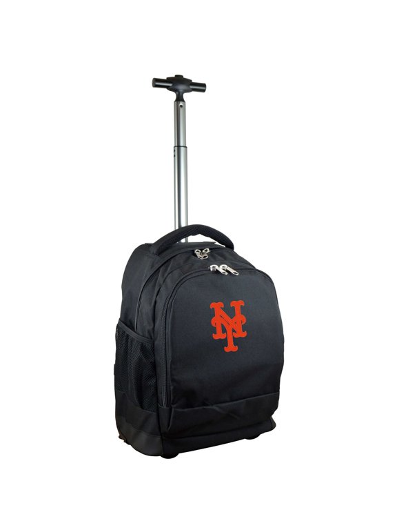 Black New York Mets 19'' Premium Wheeled Backpack