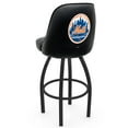 thumbnail image 1 of Black New York Mets 36" Swivel Bucket Seat Bar Stool, 1 of 1
