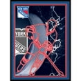 thumbnail image 1 of Black New York Rangers 12'' x 16'' Framed Neon Player Print, 1 of 1
