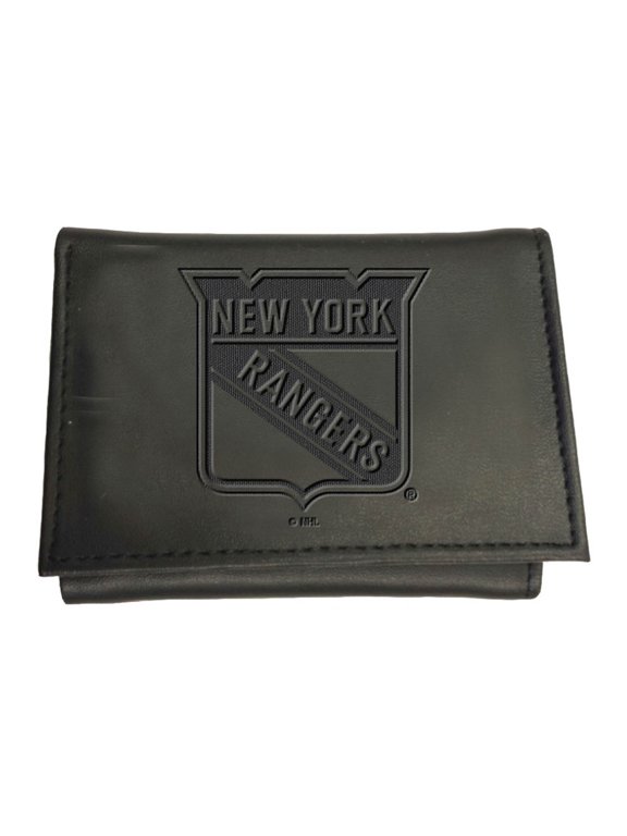 Black New York Rangers Hybrid Tri-Fold Wallet