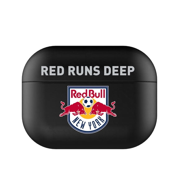 Black New York Red Bulls Insignia AirPods Case Cover