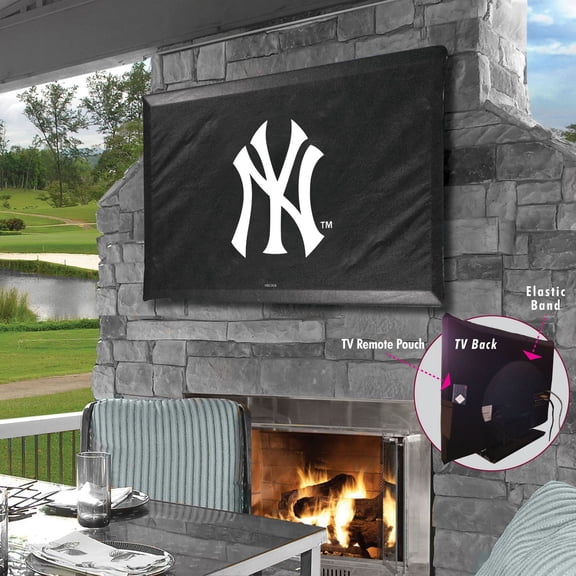 Black New York Yankees 35" x 25" TV Cover