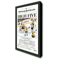 Black Newspaper Frame - Made to Display Media Measuring 18.5x12.5 inches