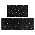 thumbnail image 1 of Black Night Sky Pattern Kitchen Rugs Sets Of 2,Anti Fatigue Kitchen Mat Rugs Non Slip Washable,Decorative Kitchen Floor Mats for Kitchen,Sink,Laundry,17"x30"+17"x47", 1 of 7