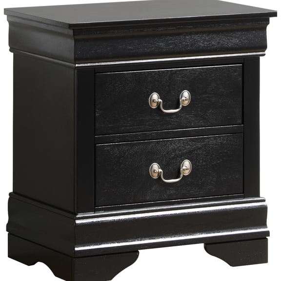 Black Nightstand For Bedroom - 24"h 22"w 16"d, Compact And Practical, No Assembly Required In 24" Height X 22" Width 16" Depth, Assembly,