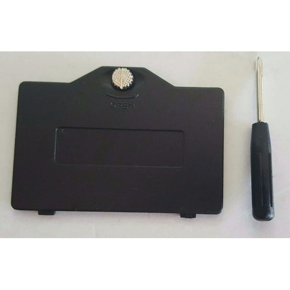 Black Nintendo Game Boy Advance SP Battery Cover With Screw and Screw Driver