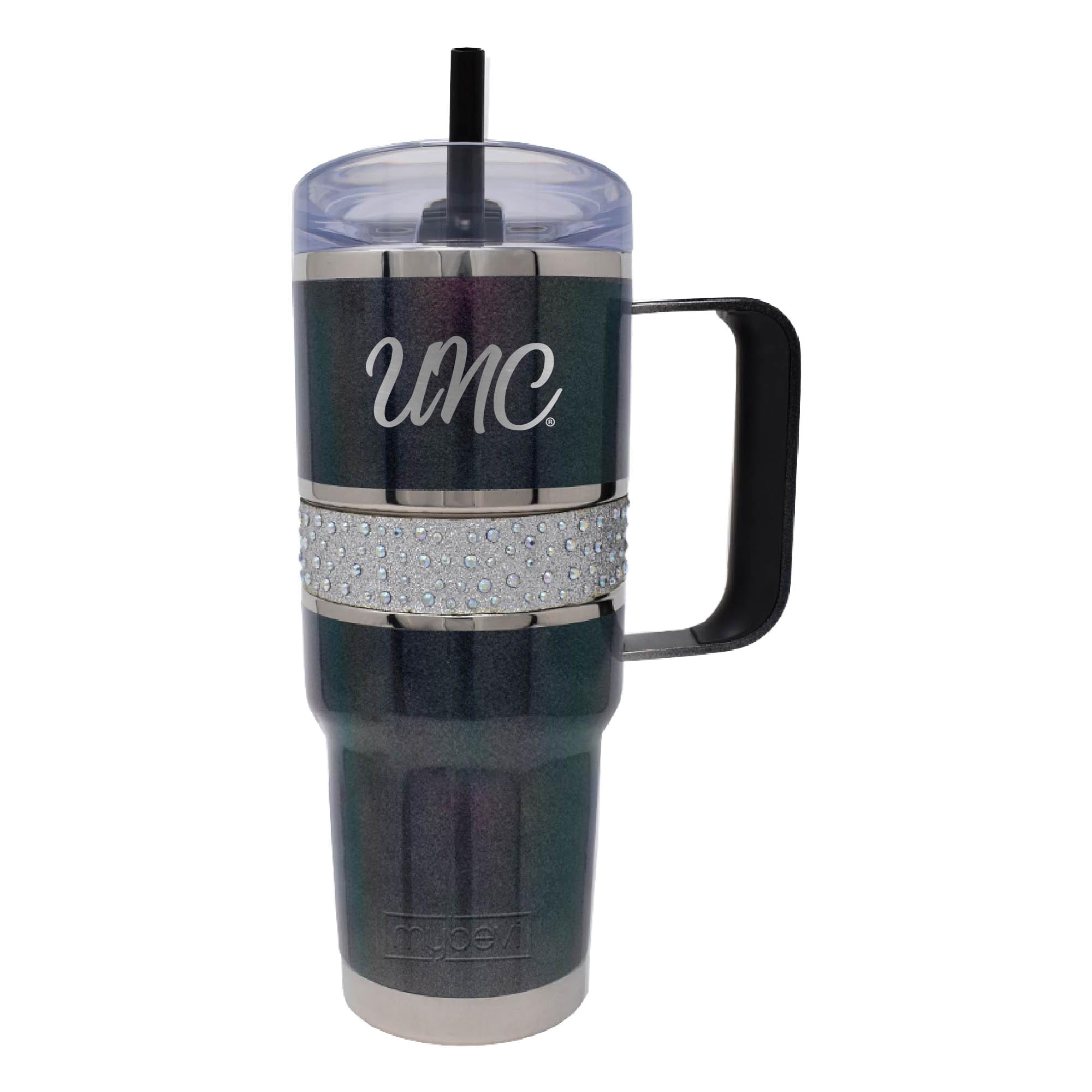 Black North Carolina Tar Heels 32oz. MyBevi Rhinestone Hollywood Travel Mug  - Walmart.com