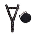 thumbnail image 1 of Black Note Style Teddy Dogs Leash Collar, Medium, 1 of 1