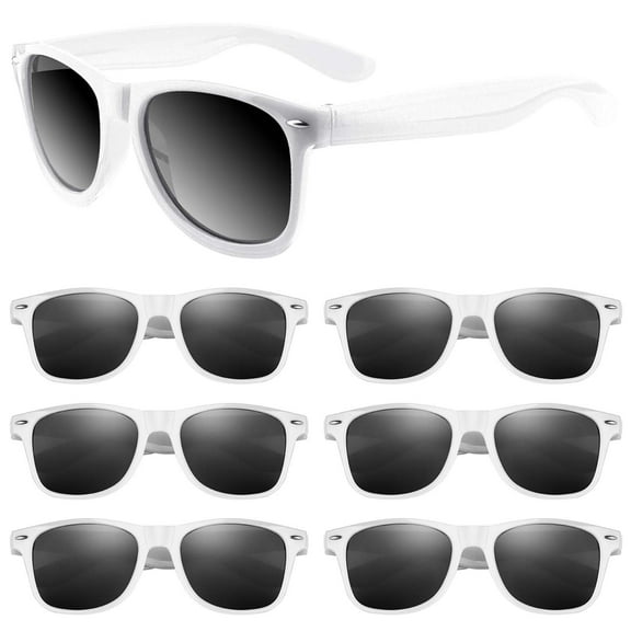 Black Novelty Sunglasses Bulk,12 Pack Party Favors for Summer Beach Pool Wedding Party, Great Gift for Pool