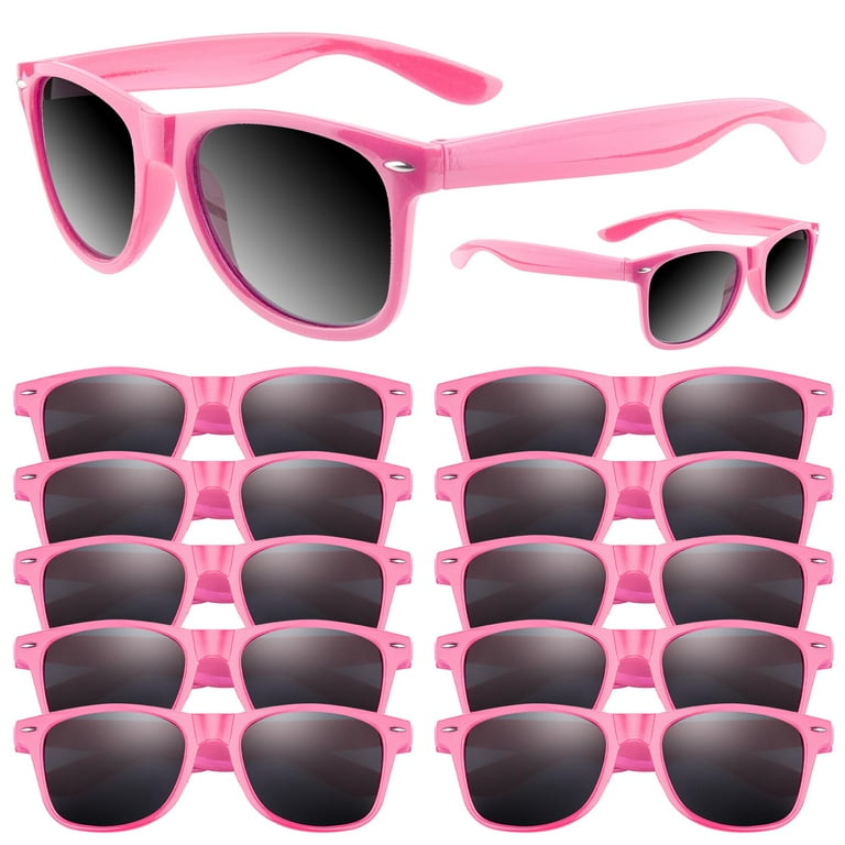 Black Novelty Sunglasses Bulk,12 Pack Party Favors for Summer