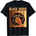 thumbnail image 1 of Black Nurse Afro African American Women Black History Month T-Shirt, 1 of 5
