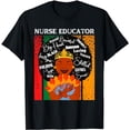thumbnail image 1 of Black Nurse Educator Queen Black History Month Melanin T-Shirt, 1 of 5