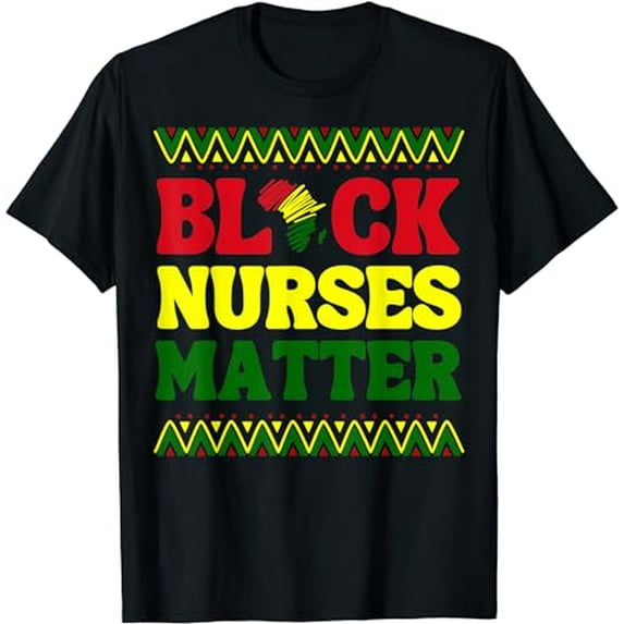 Black Nurses Matter African American Black History Month T-Shirt
