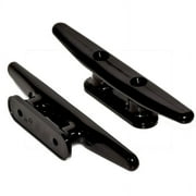 Black Nylon Boat Cleat 6 Inch - Rope Cleat, Boat Dock Cleats - Perfect for Marine, Deck, Nautical Decor