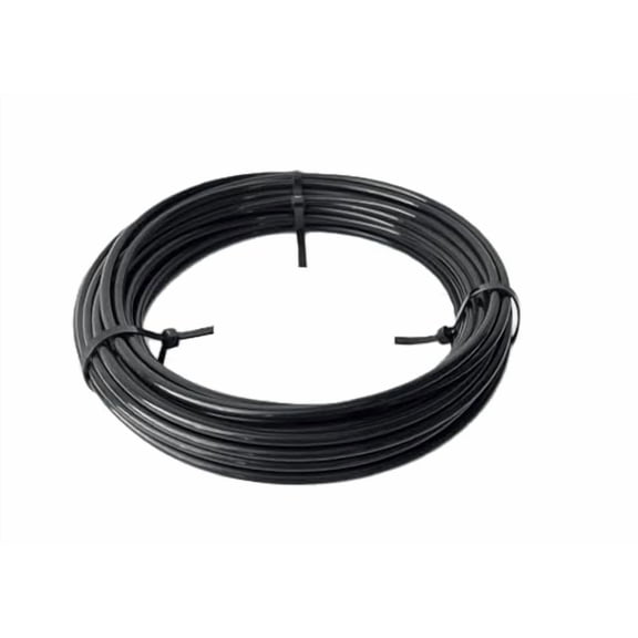 Black Nylon Coated Galvanized Cable, 1/8" Coated to 3/16" Diameter, for Fitness Machines: 50 ft, 100 ft, 250 ft and 500 ft (50 ft Coil)