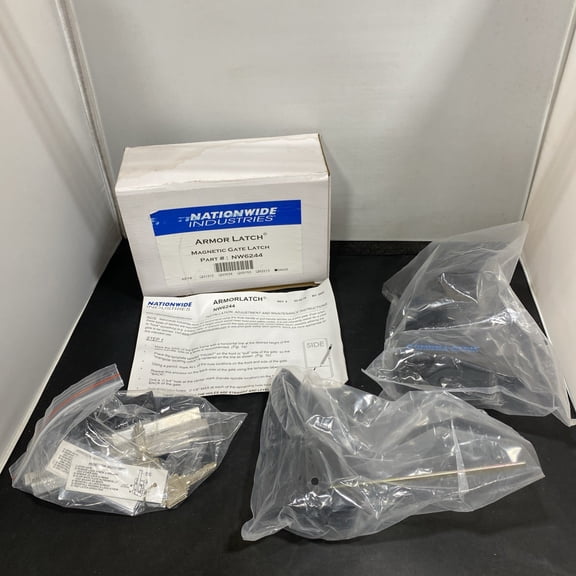 Black Nylon Polymer Key Lockable Magnetic Armor Latch Keyed Alike NW6244-SD-FBKA