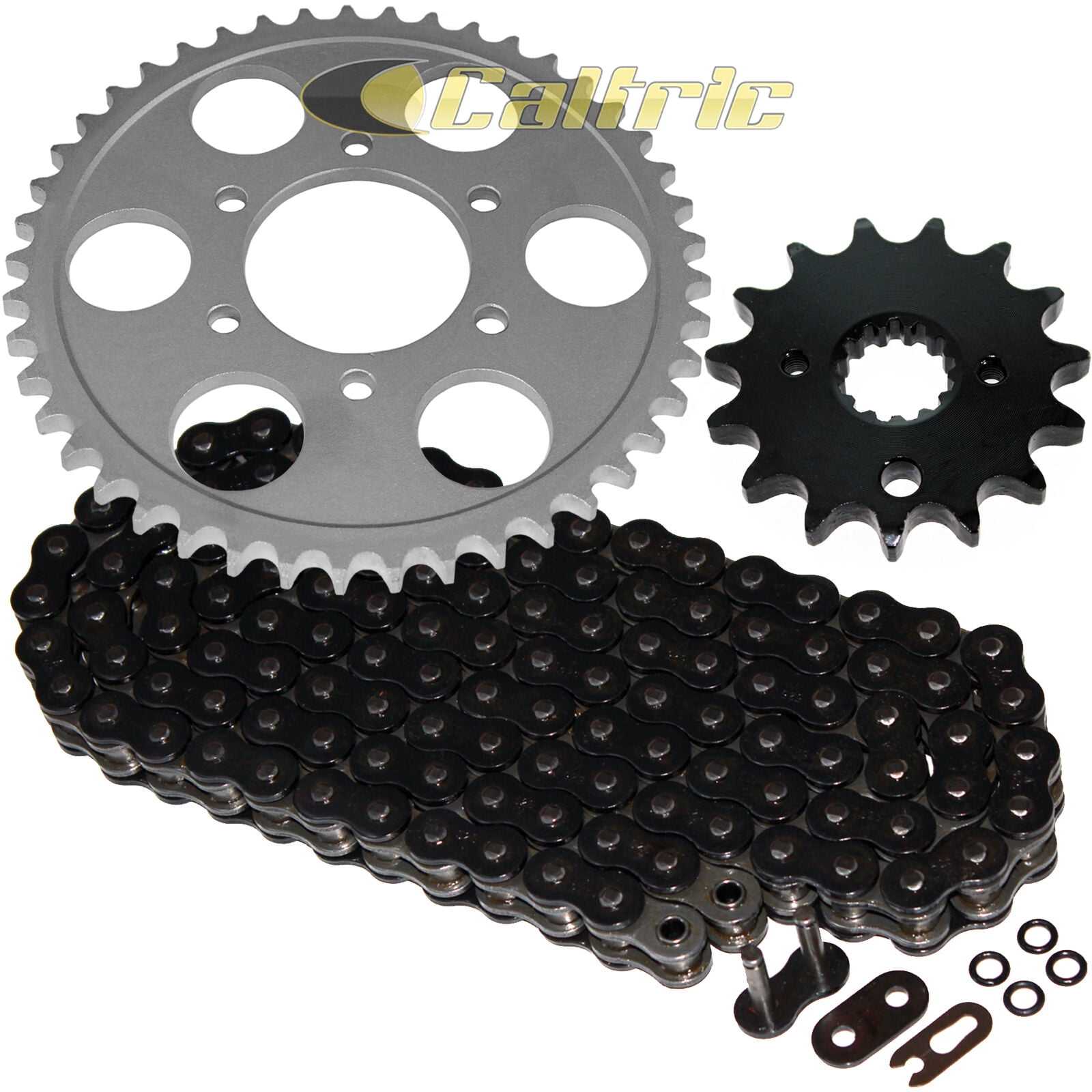 Caltric Drive Chain And Sprockets Compatible With Suzuki, 54% OFF