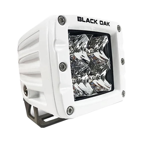 Black Oak 2" Marine LED Pod Light - Spot Optics - White Housing - Pro Series 3.0 [2SM-POD10CR]