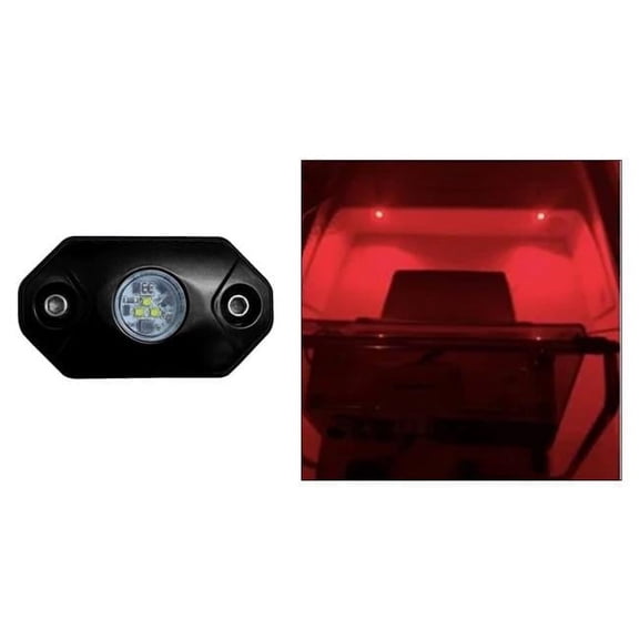 Black Oak LED  Rock Accent Light - Black Housing, Red