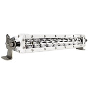 Black Oak Pro Series 3.0 Single Row 10 LED Light Bar - Combo Optics - White Housing