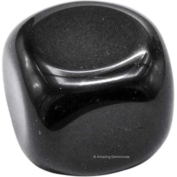 Black Obsidian Crystal Tumbled Stones Polished Rocks (1 OZ)