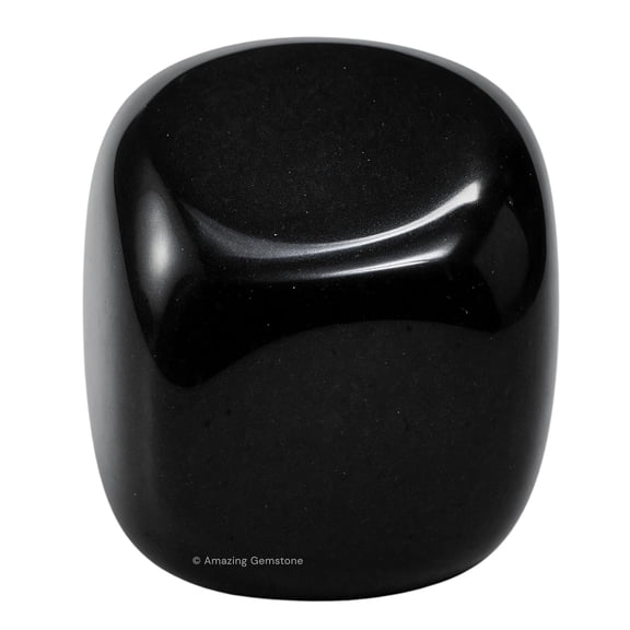 Black Obsidian Crystal Tumbled Stones Polished Rocks -(1 Piece)