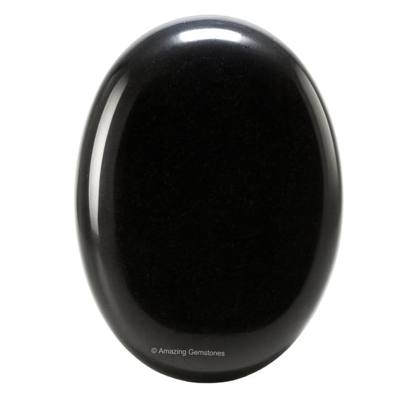 Black Obsidian Crystals & Healing Stones - Large Palm Stone Crystals Piedra