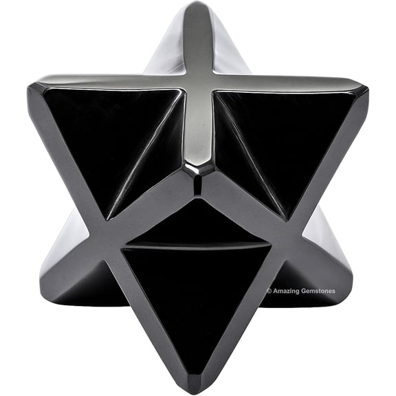 Black Obsidian Merkaba Crystal - 0.75 Inches