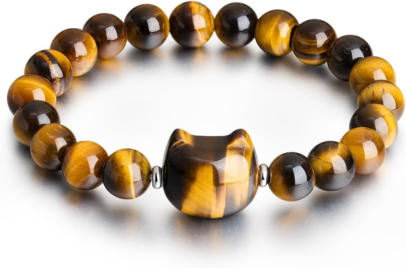 Fukugems Bracciale Feng Shui In Pietre Naturali - Agata Botswana, Citrino, Pirite Ed Ematite, Portafortuna Per Denaro E Prosperità