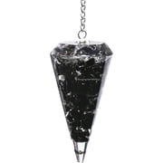 Black Obsidian Orgone Crystal Pendulums for Divination and Dowsing