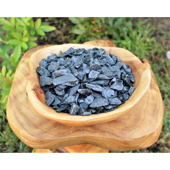 Black Obsidian Rough Natural Crystal Chips 0.5 - 1" Obsidian Wholesale Bulk Lots