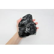 Black Obsidian Stone XL Rough Raw Chunk, 1 LB to 6 LB High Grade A Quality - Healing Crystals, Meditation, Décor