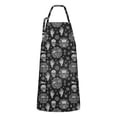 thumbnail image 1 of Black Occult Symbol Pattern Apron-Garden Aprons for Women with Pockets-Cotton Linen Waterproof Kitchen Cooking Gardening Aprons Adjustable for Kitchen,Cooking,BBQ and Salon 33x27 Inch, 1 of 7