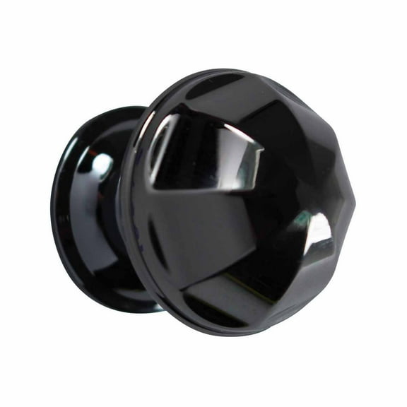 Black Octagonal style Kitchen Cabinet Knob Nickel Brass Finish Renovators Supply