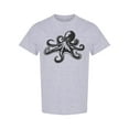 thumbnail image 1 of Black Octopus Monster T-Shirt Men -Image by Shutterstock, Male Large, 1 of 2