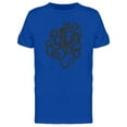 thumbnail image 1 of Black Octopus Silhouette T-Shirt Men -Image by Shutterstock, Male 4X-Large, 1 of 2