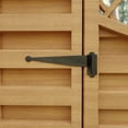 thumbnail image 1 of Black Offset Strap Lift Off Pintle Hinge 11" x 2 5/8" Wrought Iron Pin Hinges forShutters, Exterior Window Doors or Gates Offsets w/Hardware Pack of 4 Renovators Supply, 1 of 20