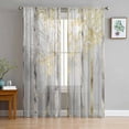thumbnail image 1 of Black Oil Painting Abstract Geometric Texture Sheer Curtains For Living Room Window Voile Tulle Curtain Bedroom ration, 1 of 7