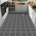 thumbnail image 1 of Black Oil-proof Carpets Kitchen PVC Carpet Non-slip Entrance Door Mat Balcony Cuttable Leather Large, 1 of 5
