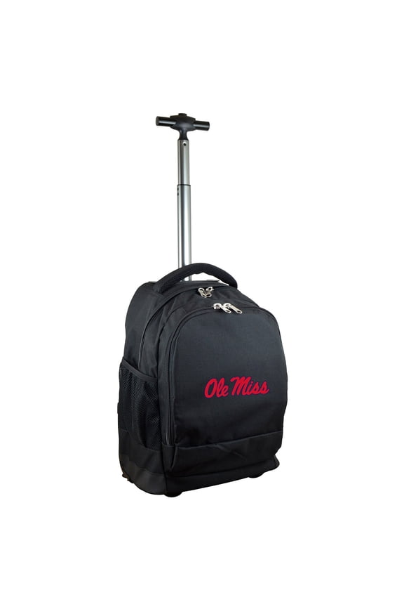 Black Ole Miss Rebels 19'' Premium Wheeled Backpack