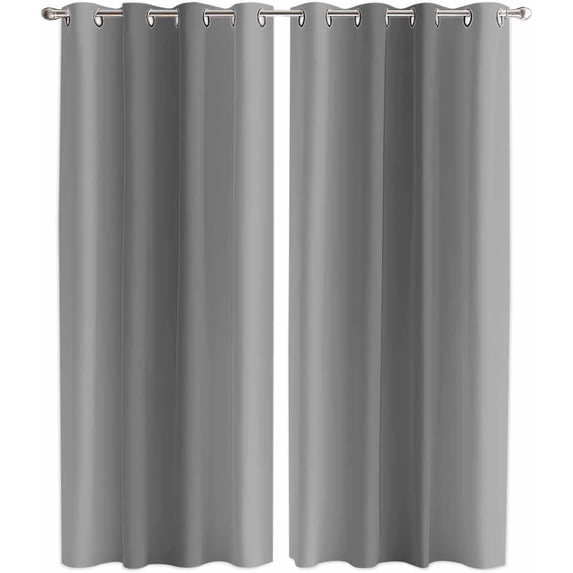 Black Ombre Gradient Blackout Curtains, Modern Abstract Pattern Window ...