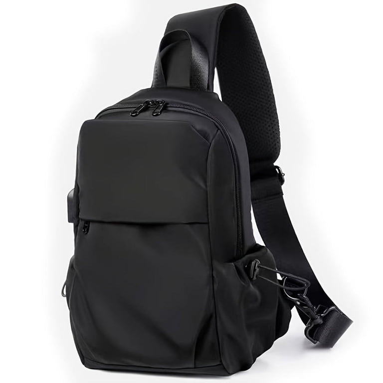 backpacks for men laptop bikin g Slim Backpack 15.6 inch Backpack Waterproof College Backpack Travel Laptop Backpack for Men Black power bank Xeie Thuk Black One Strap