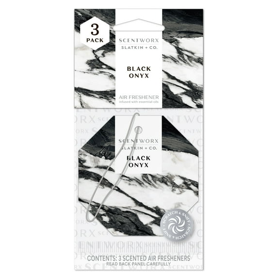 Scentworx Black Onyx 3 Pack Hang Tag