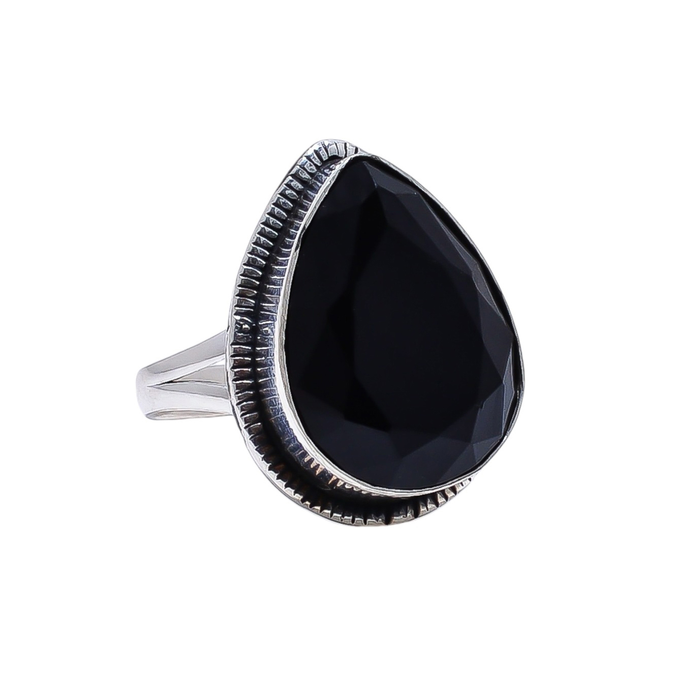 Handmade Black Onyx Sterling Silver Ring – 925 Silver, Oval Gemstone, Vintage Style Band