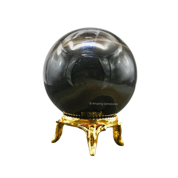 Black Onyx Crystal Ball Sphere 2" Inches
