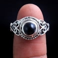 thumbnail image 1 of Black Onyx Gemstone Handmade Ring 925 Sterling Silver Fine Jewelry Statement Ring, 1 of 2