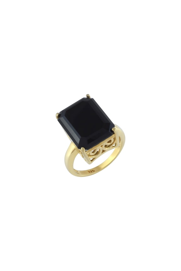 Black Onyx Gemstone Ring
