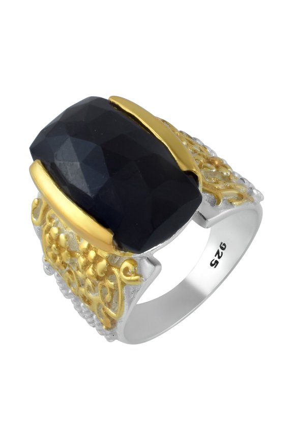 Black Onyx Gemstone Ring