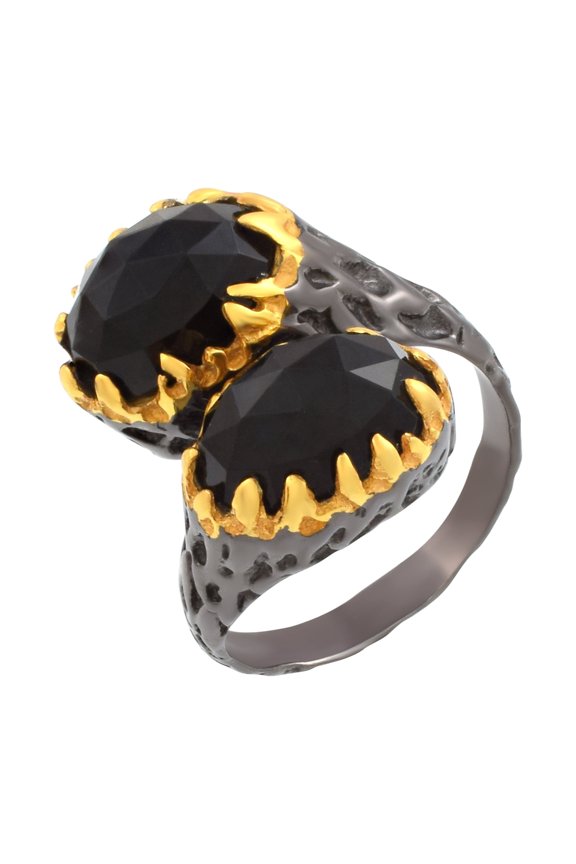 Black Onyx Gemstone Ring
